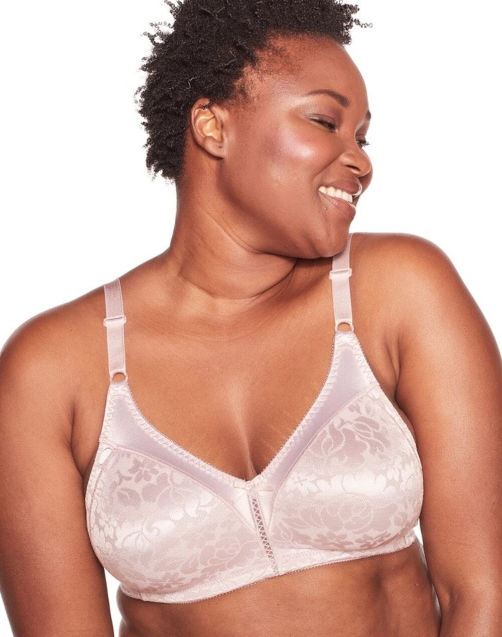 Bali Double Support Lace Wire Free Bra Womens 36B Gloss Purple Style DF3372